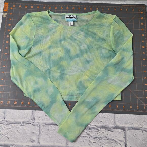 Future Collective Gabriella Karefa Johnson Mesh Crop Top size XS - Picture 4 of 9